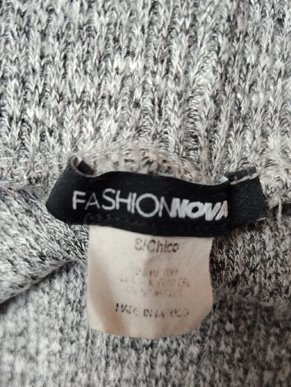 Fashion Nova Cozy Knit Drawstring Detail Stretchy Women’s Shorts Gray Size Small - Picture 4 of 4